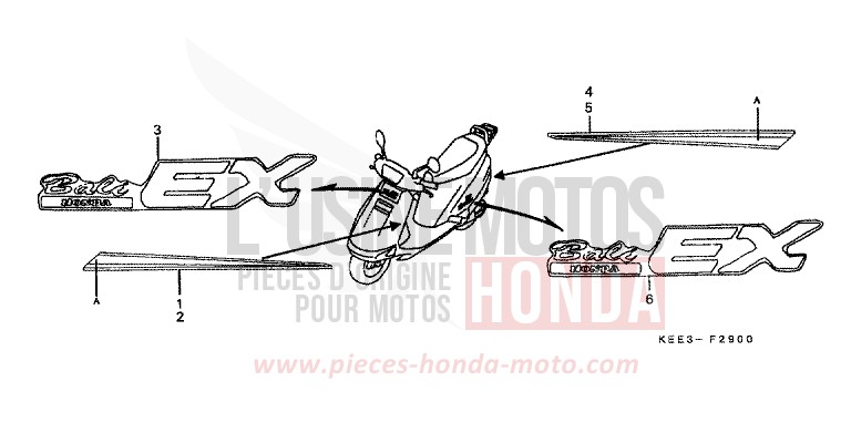 MARKE (1) von CB1300 Super Bold'or ABS PEARL SIERRA GREEN (G156) von 1996